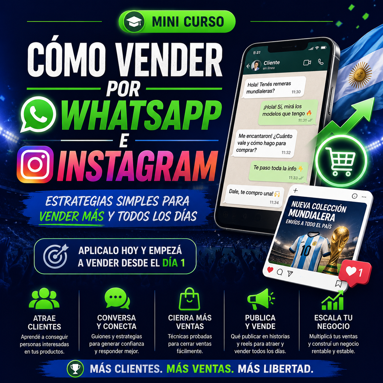 MINI CURSO “Cómo vender por WhatsApp e Instagram”